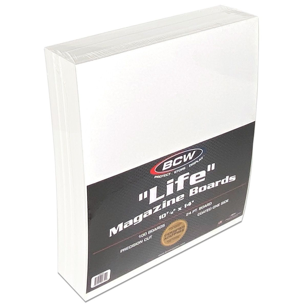 BCW Life Magazine Backing Boards 100ct Pack - The Baseball Card King, Inc.